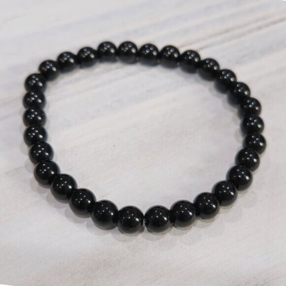 Black Onyx ✦ 6mm Ritual Beads ✦ Stretch Bracelet for Grounding & Protection - Picture 6 of 8